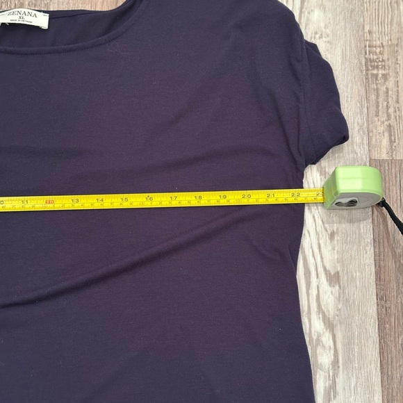 Zenana Dark Blue Dress Scoop Neck Stretchy Flowy Comfy Pockets Casual Sz XL - Picture 3 of 9